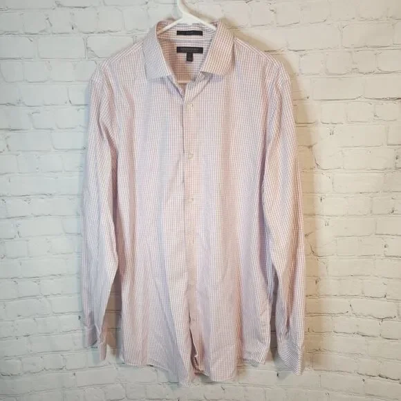 Banana Republic Men's Pink Slim-Fit Button Down Shirt, Size LT - Picture 1 of 3